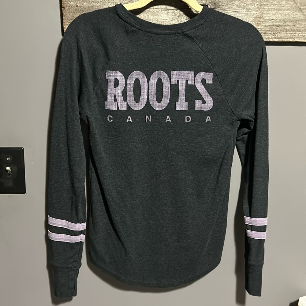 Roots varsity football baseball shirt top